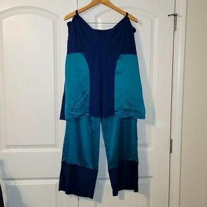 Sophie Theallet for Cacique, satin & modal pajama set. 18/20